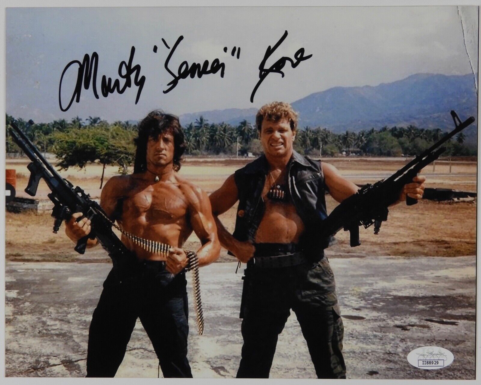 Martin Kove Rambo II Signed Autograph JSA COA Photo Poster painting 8 x 10 Karate Kid