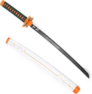 Azuiblc 鬼滅の刃 胡蝶しのぶ 日本刀 コスプレ道具 木製刀 子供