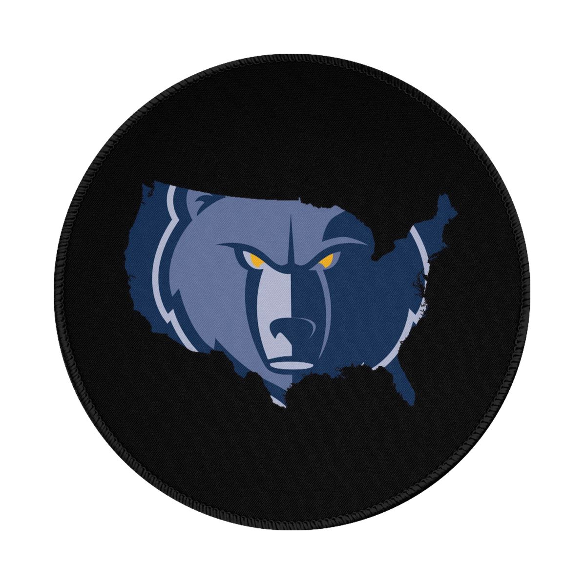 Memphis Grizzlies Fierce Logo Non-Slip Rubber Round Mouse Pad