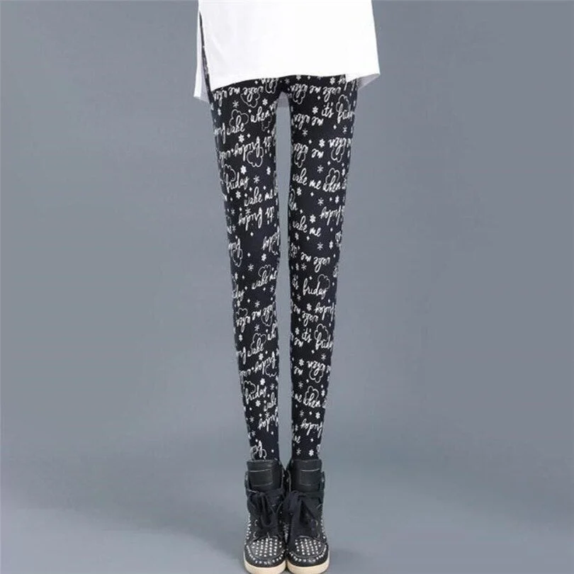 CUHAKCI Pencil Pants Women Jeggings Lady Casual Workout Sexy Leggings Fitness High Waist Trousers