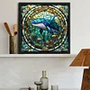 Diamond Painting-DIY Full Round Drill Stained Glass Art Whale