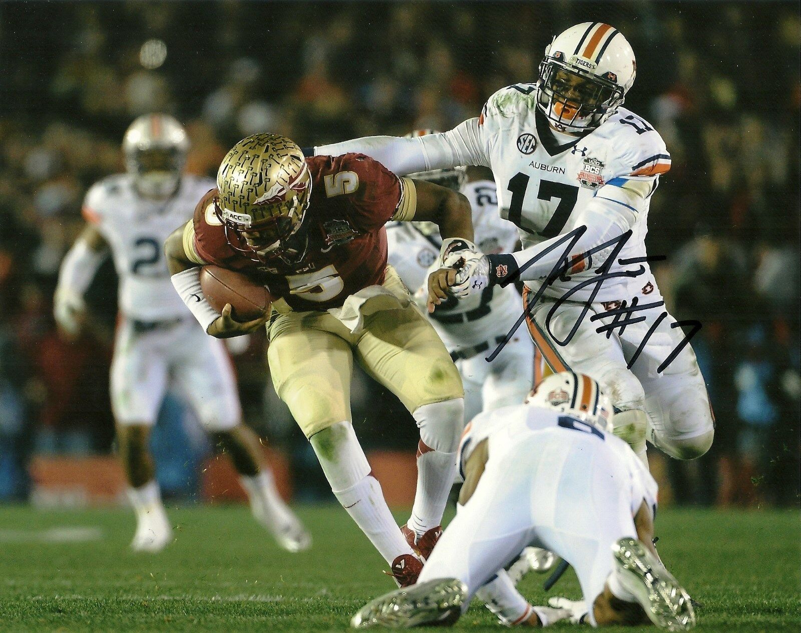 KRIS FROST HAND SIGNED AUBURN TIGERS 8X10 Photo Poster painting W/COA