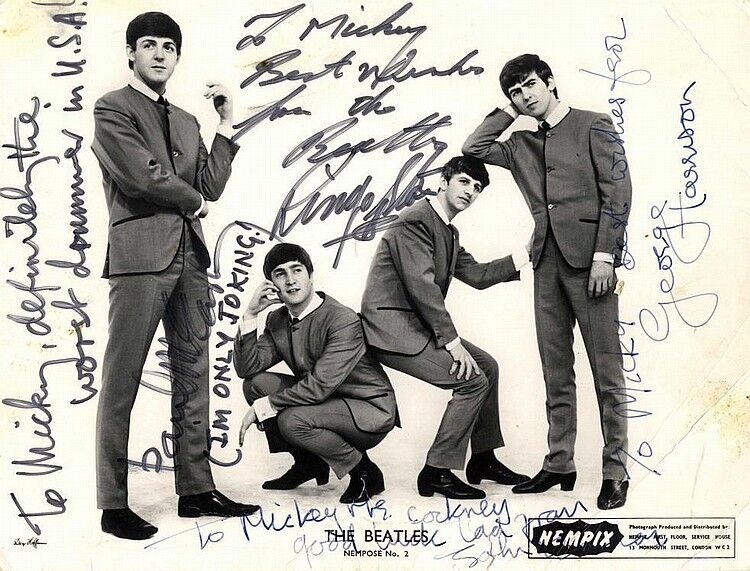 THE BEATLES Signed Nempix Photo Poster paintinggraph - Rock & Pop Stars - preprint