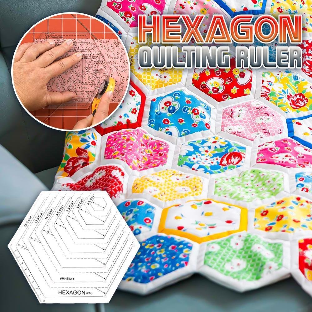 Hexagon Quilting Ruler
