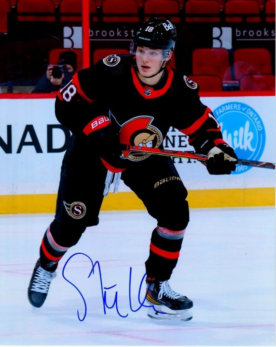 TIM STUTZLE autographed SIGNED OTTAWA SENATORS 8X10 Photo Poster painting #4