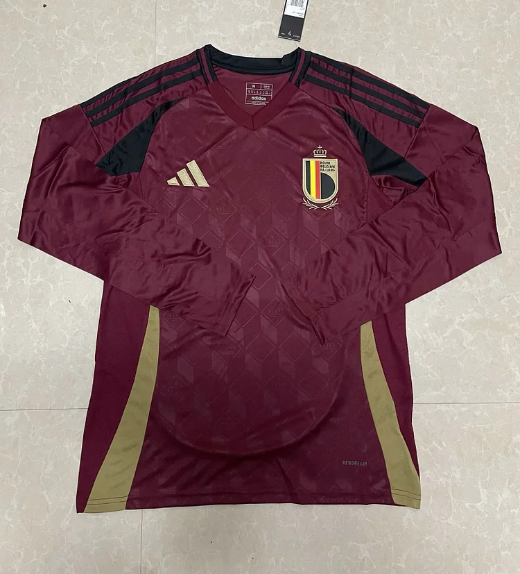 2024/25 Belgium Home Long Sleeve Jersey 1:1 Thailand Quality