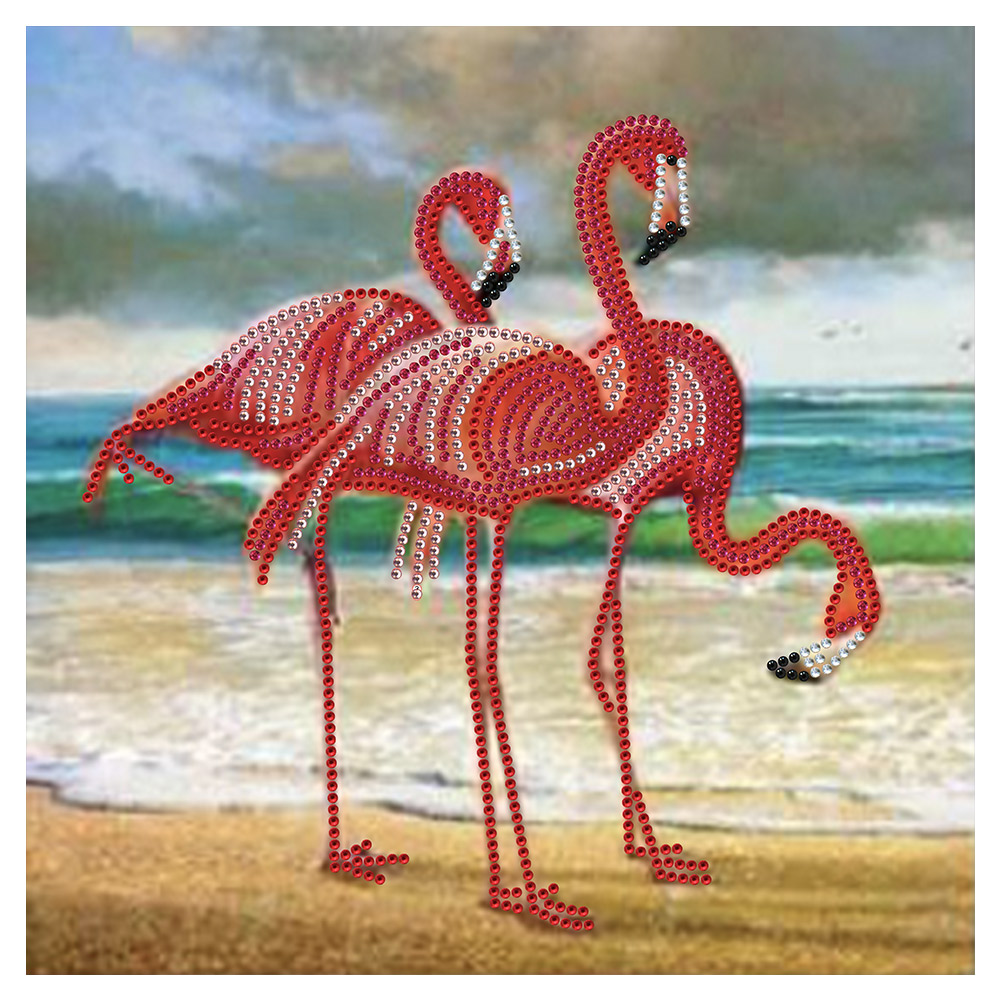 

Flamingo - Special Shaped Diamond Painting - 30*30CM, 501 Original