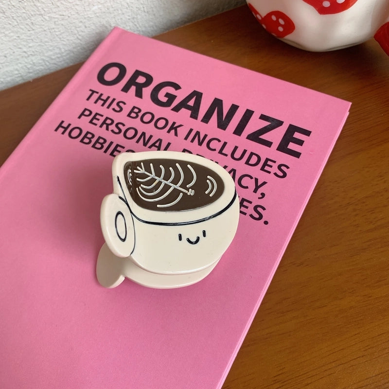 Cute Women’s 1605 Coffee Fruit Strawberry Acetic Acid Sheets Hair Claws