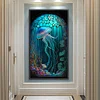 (40*70cm)Stained Glass Jellyfish - Full Round Drill Diamond Painting