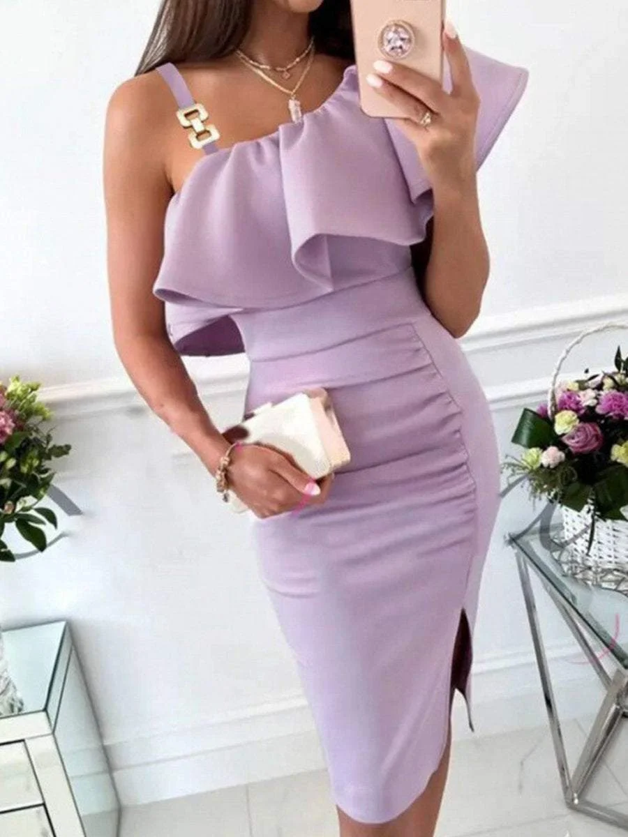 Strapless Sleeveless Evening Dress With Suspenders