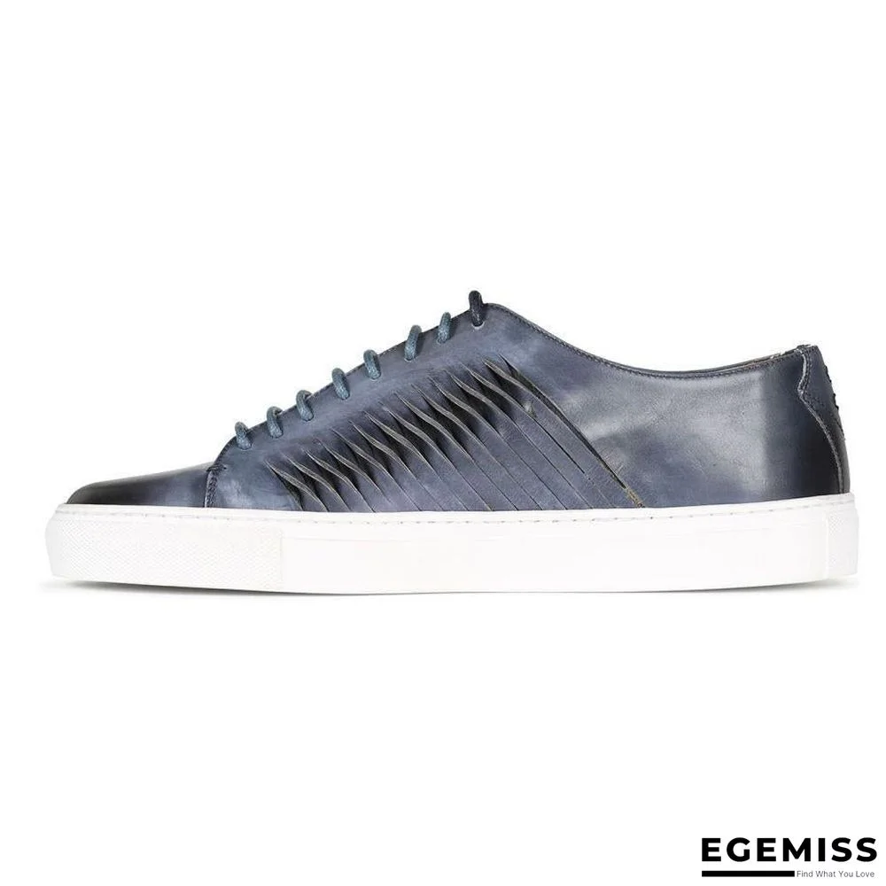 Light Brown Antiqued  Leather Trainer | EGEMISS