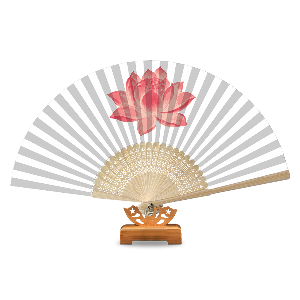 

Lotus - Paint By Numbers - Folding Fan, 501 Original