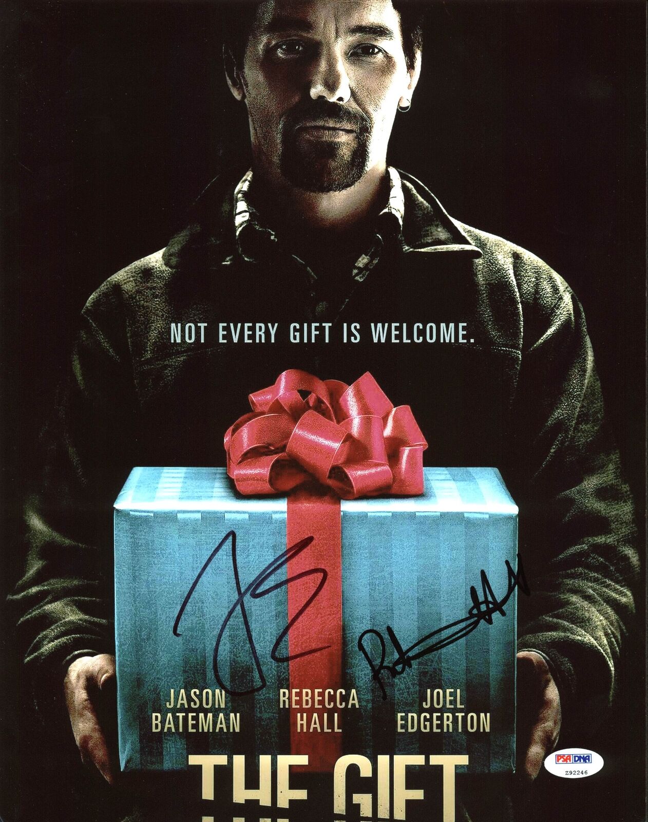 Joel Edgerton & Rebecca Hall The Gift Authentic Signed 11X14 Photo Poster painting PSA #Z92246