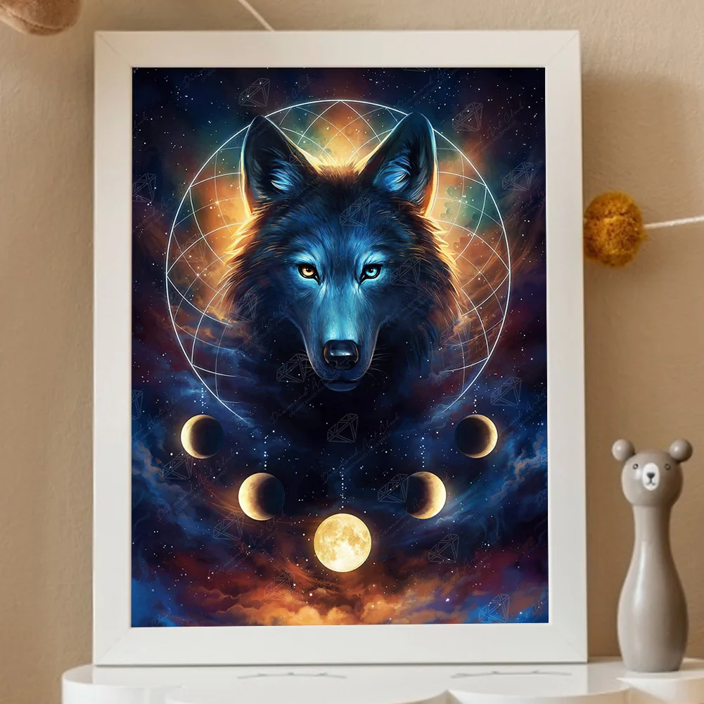 Diamond Painting - Full Round Drill - Wolf(Canvas|30*40cm)
