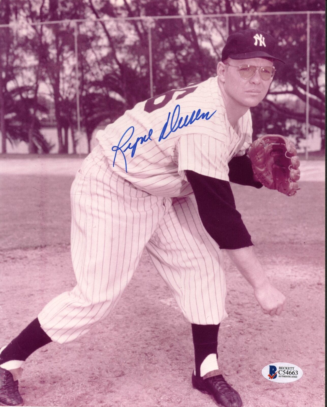 Yankees Ryne Duren Authentic Signed 8X10 Photo Poster painting Autographed BAS #C54663