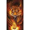 (US Only)Tiger Printed Cross Stitch Kit 40x75cm DIY 11CT Thread Art Needlework Home Decor