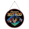 Hot Stick Muscle Car - Round Wooden Signs - 30*30cm