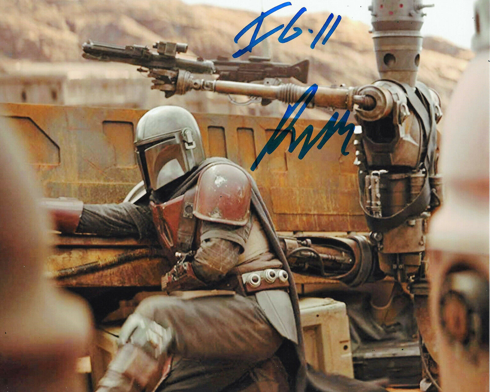 RIO HACKFORD SIGNED 'STAR WARS: THE MANDALORIAN' IG-11 8x10 Photo Poster painting G w/COA PROOF