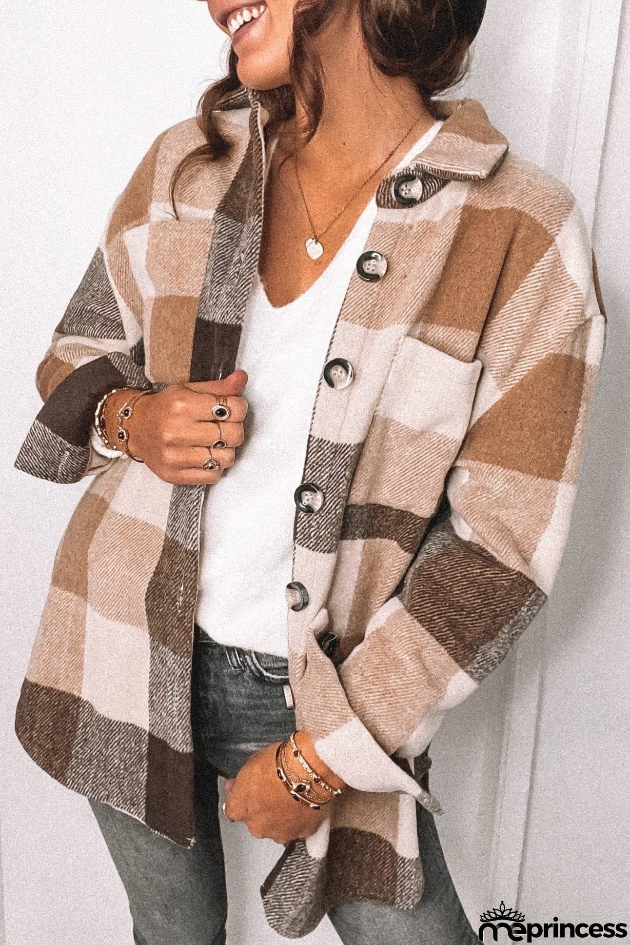 Plaid For Days Button Jackets