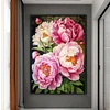 (Big Size)Peony - 11CT Stamped Cross Stitch - 40*60cm - Flower