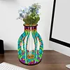 Vase Mandala En Bois-Ornement De Bricolage
