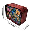 DIY Handcrafted Music Box Diamond Art Kits Music Home Bedroom Decor(Gem Peacock)