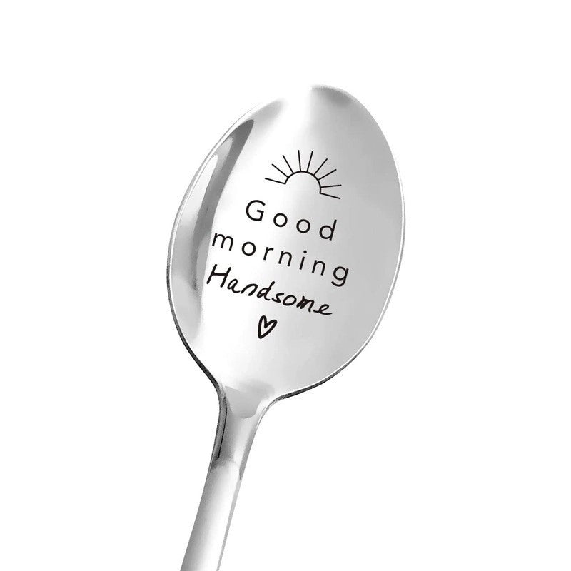 Fashion Letter Stainless Steel Spoon