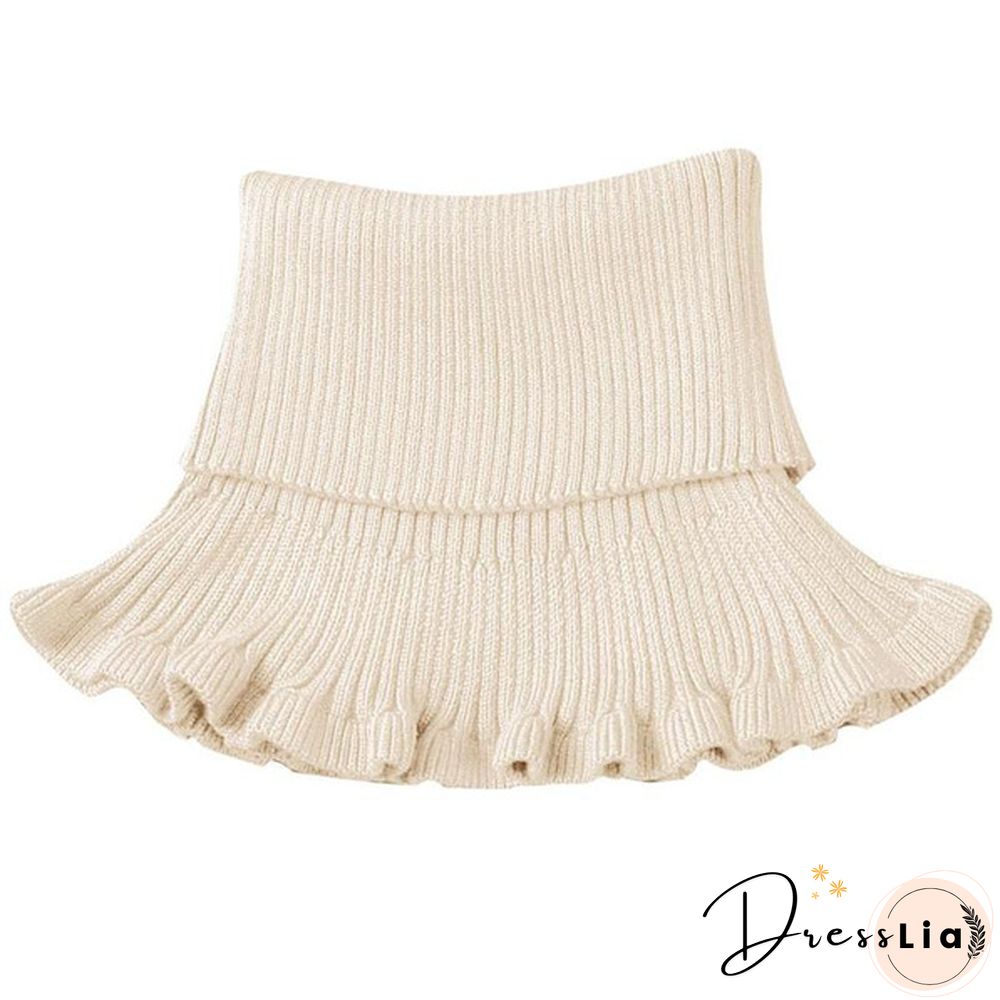 New Girl Ladies Women Fashion Knitted Detachable Fake Collar Scarf For Shirt Fake Collars