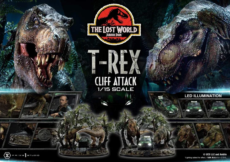 Pre-order Prime 1 Studio - The Lost World: Jurassic Park T-Rex Cliff Attack [2 Variants]