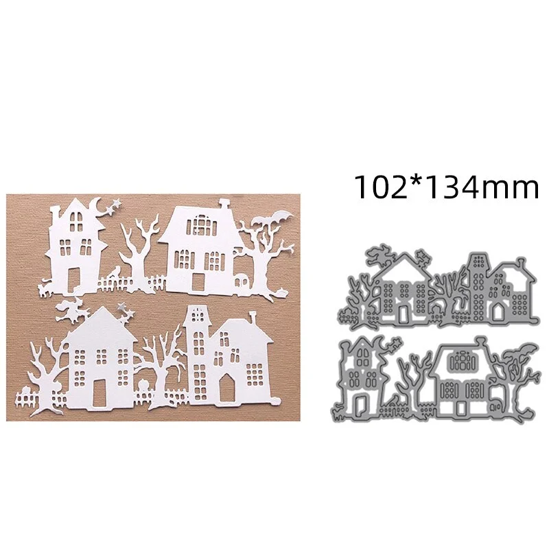 Metal Cutting Dies Halloween Magic Witch 2021 New Craft Dies Stencils Dies For DIY Scrapbooking Paper photo Cards Embossing Dies