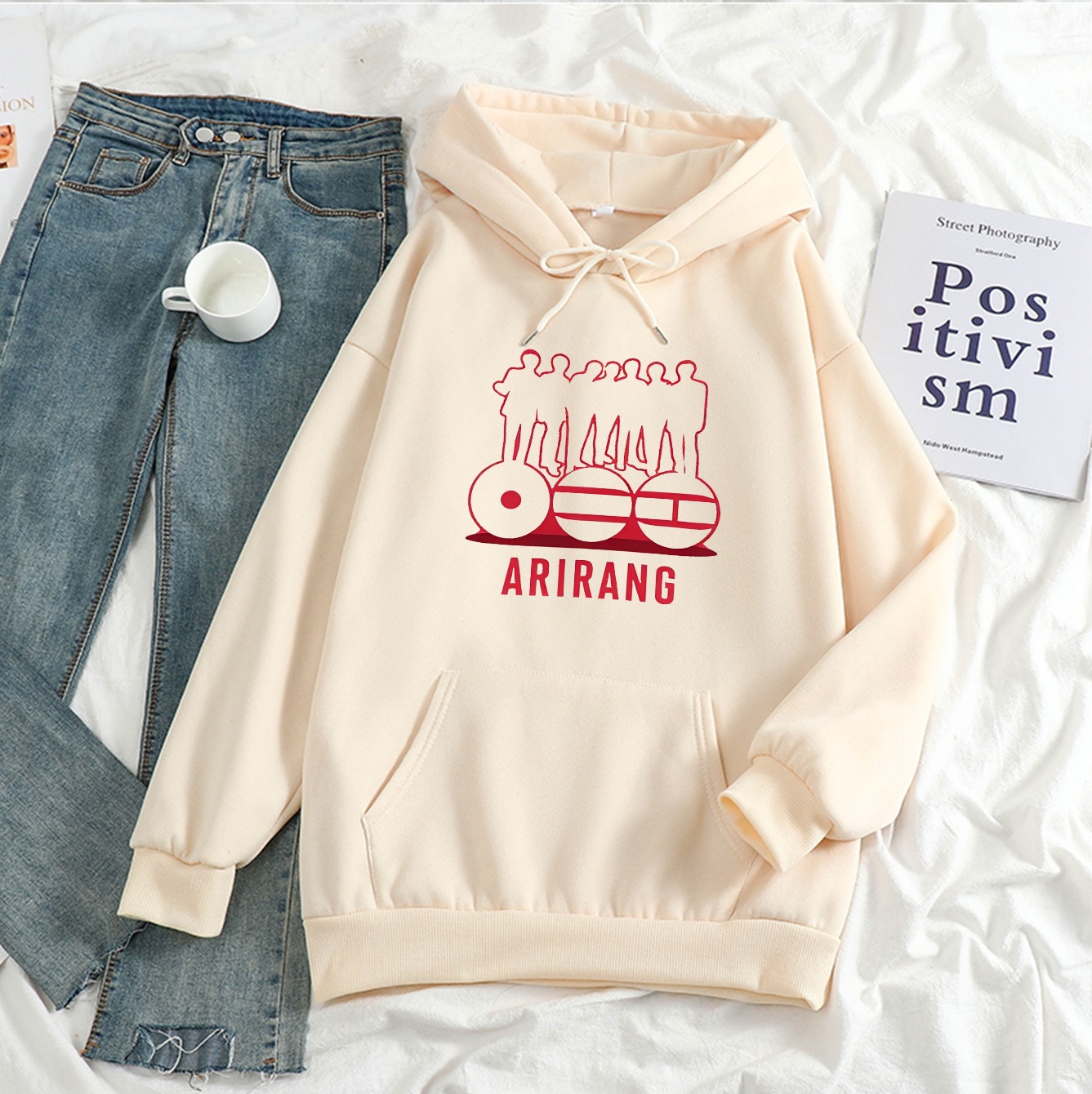 Official BTS Arirang Members Silhouette Hoodie - OT7 Edition