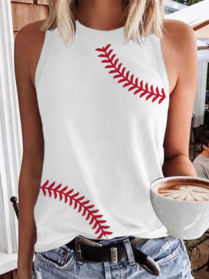 Women's Baseball Lovers Casual Vest
