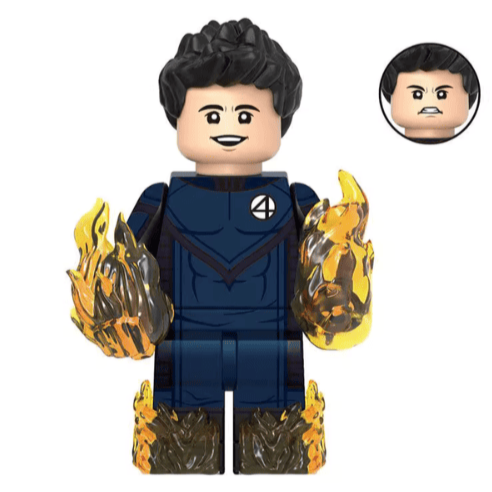 Human Torch (2005 Fantastic Four) Custom Marvel Superhero Minifigure Minifigure Bricks monstertoys