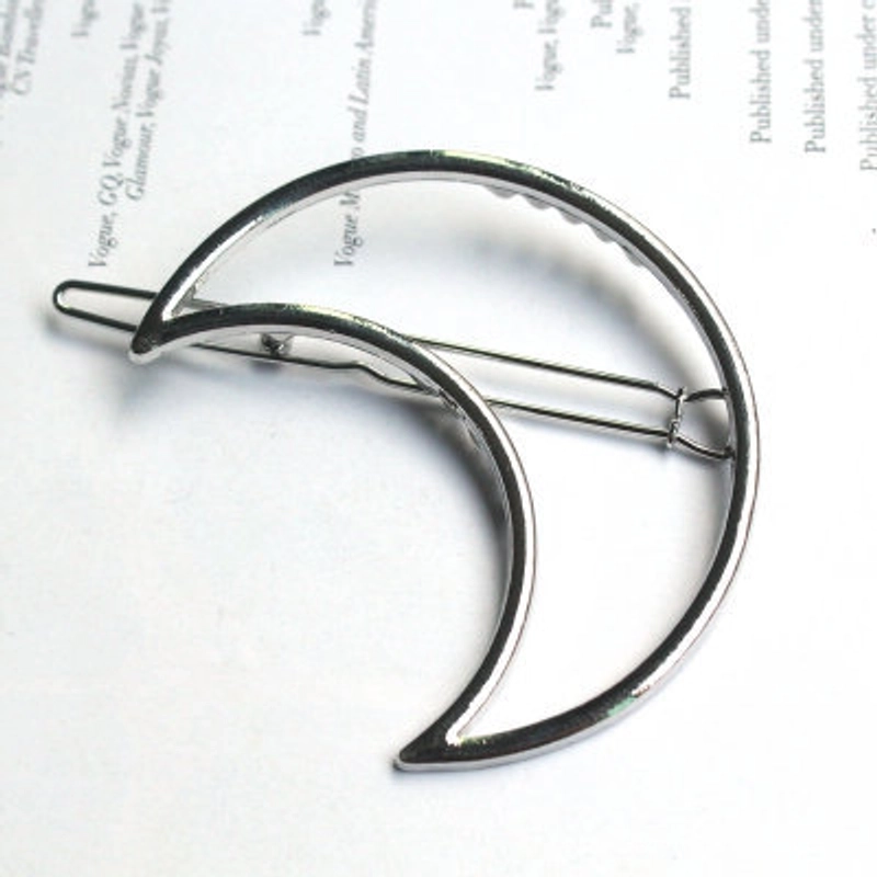 Minimalist Moon Alloy Plating Hair Clip 1 Piece