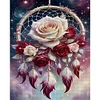 Rose Dreamcatcher-14CT Stamped Cross Stitch 40*50cm