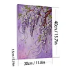 Kits d&rsquo;art bricol&eacute;s en perles perl&eacute;es violettes pour adultes d&eacute;coration murale avec cadre 30x40cm