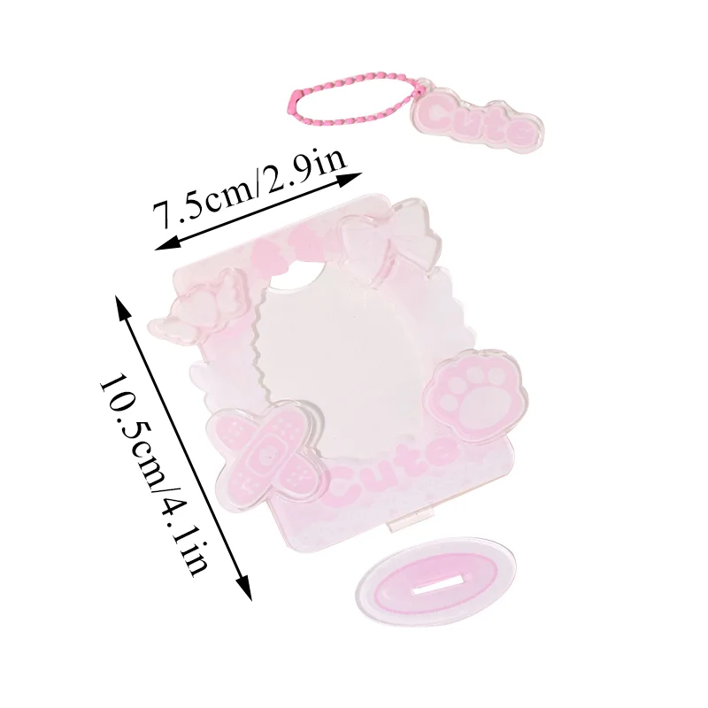 Sdrawing Inch Acrylic Photo Frame Idol Postcards Display Photo Cards Decoration Card Holder Fashion Chain Stand Card Protective Case