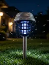 2PCS Solar Powered Lighting Mosquito Repellent Lamp with Ground Stake Waterproof Mosquito Killer for Backyard Patio Garden Lawn Pathway Camping