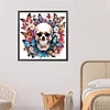 Diamond Painting-DIY Crystal Rhinestone Butterfly Skull（40*40CM)