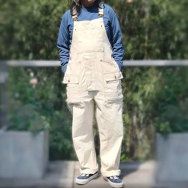12oz 2x2 Canvas 9 Functional Pockets Adjustable Overalls