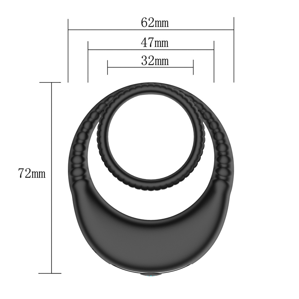 Advanced Electrified Double Ring Cock Ring with Delayed Ejaculation Training