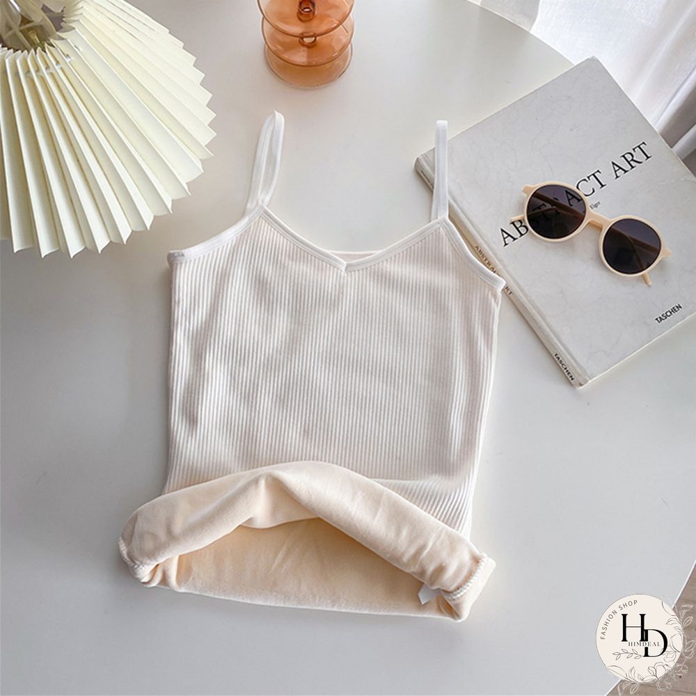 Plus Velvet Thickening Vest Women Winter Warm Top Shirt Thermal Tank Top Sleeveless Camis