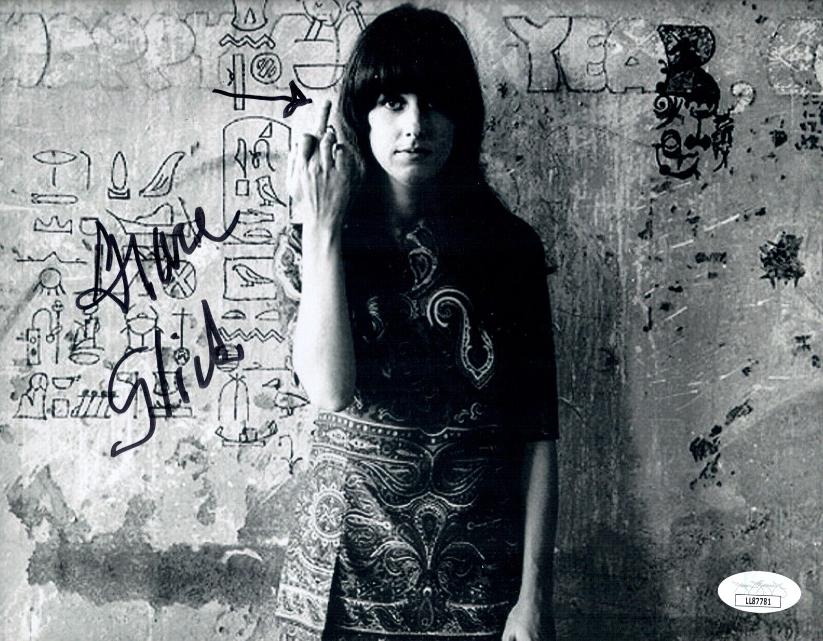 GRACE SLICK Signed 8X10 Photo Poster painting JEFFERSON AIRPLANE Autograph JSA COA Cert