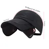 Sun Visor Hat Retractable Brim Mesh Baseball Cap Fishing Hat for Men and Women