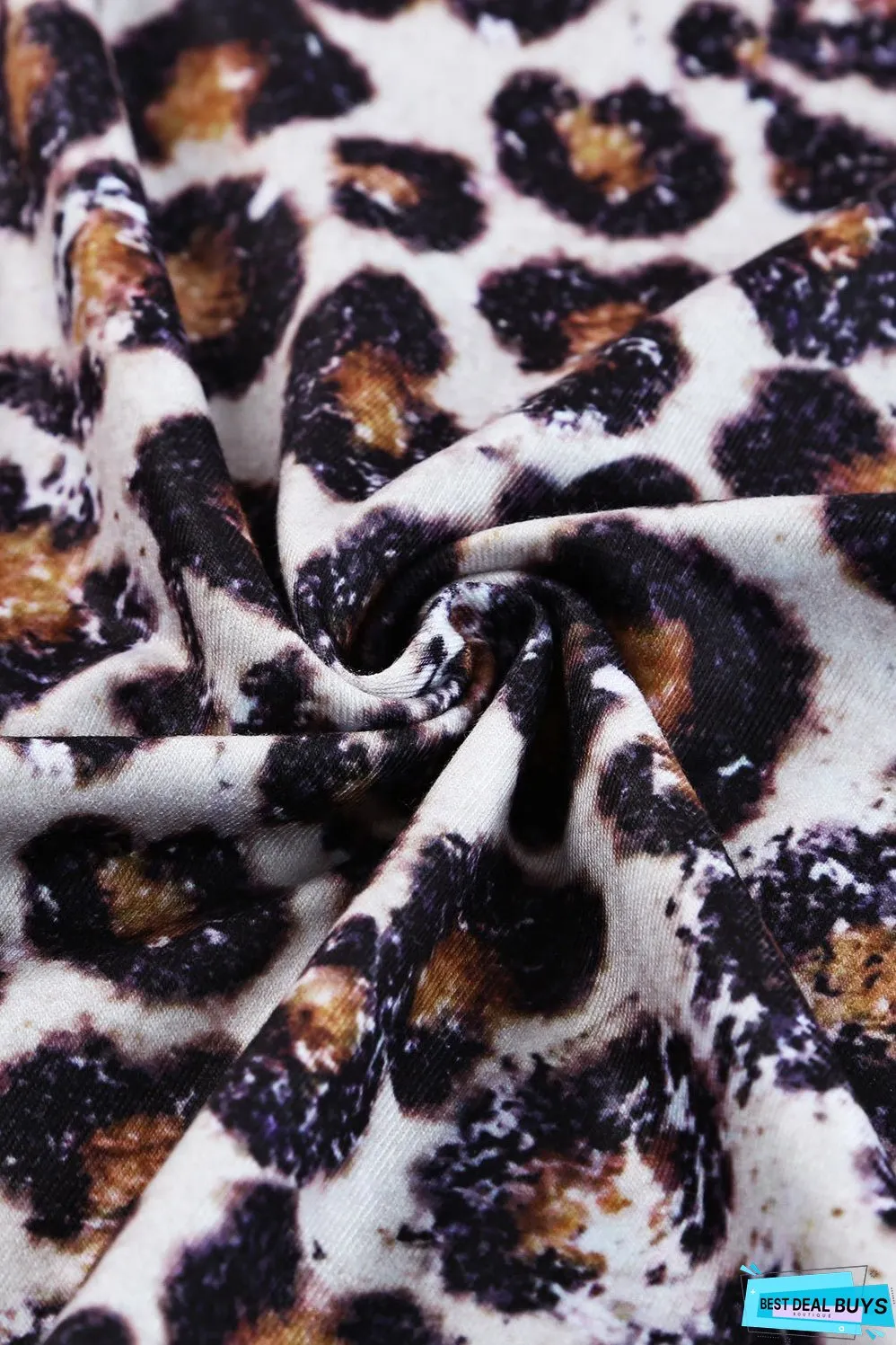Mix Animal Print Bleached T Shirt