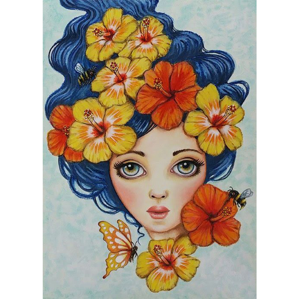 

Big Eye Girl - Round Drill Diamond Painting - 30*40CM, 501 Original