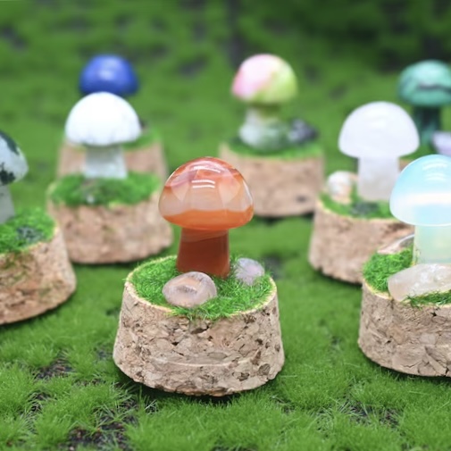 Crystal Mushroom Specimen 
