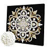 Mandala DIY Pearl Art Diamond Painting Kit for Adult Home Decor 25x25cm With Frame