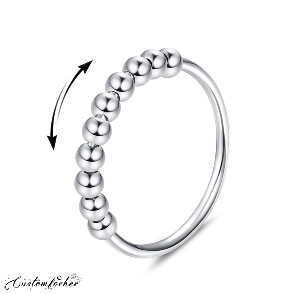 "sterling silver spinner rings"