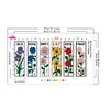 6Pcs Rose-DIY Stamped Cross Stitch Bookmark 47x28cm (Single-Sided) tapestrymarket